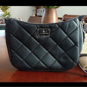 Liz Claiborne Black Quilted Shoulder Bag